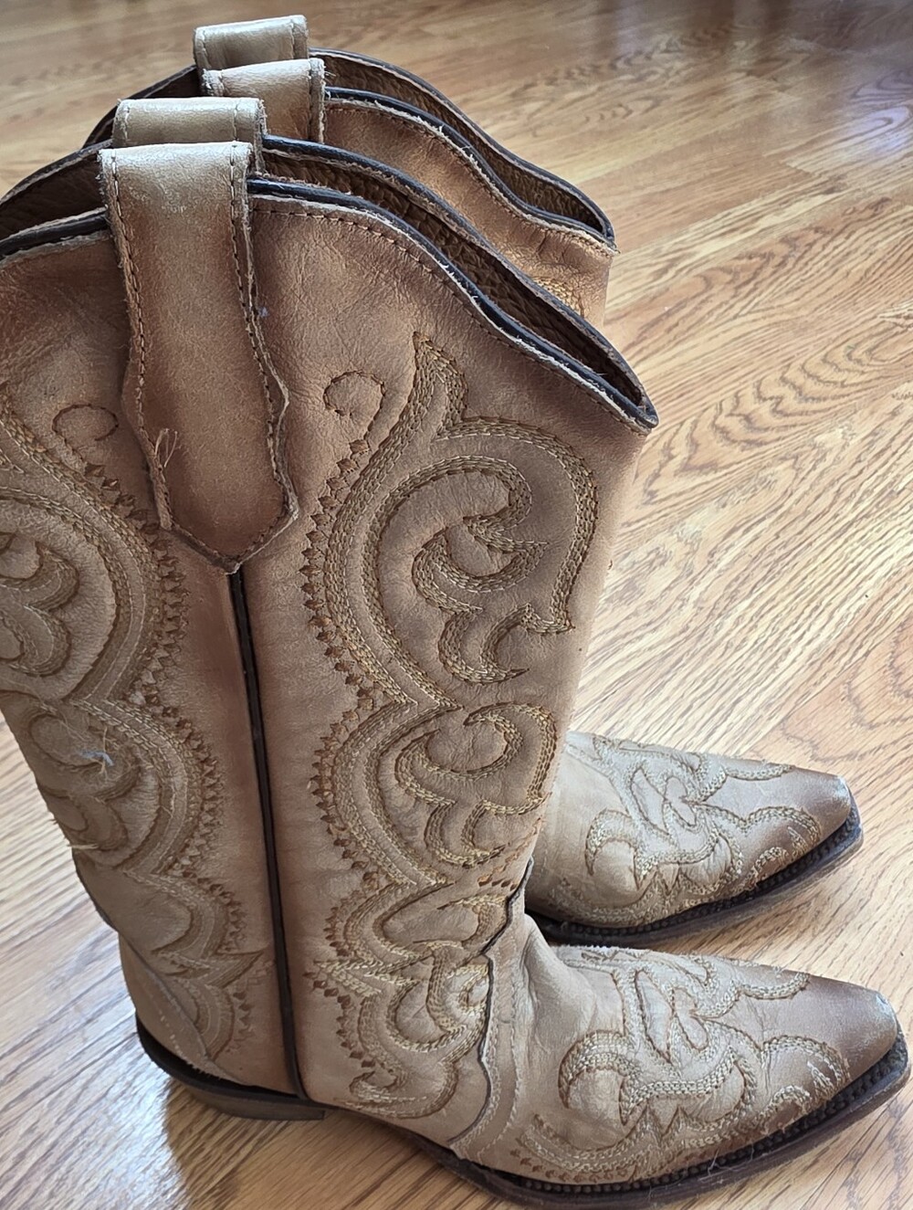 Western Snip Toe Circle G Boots